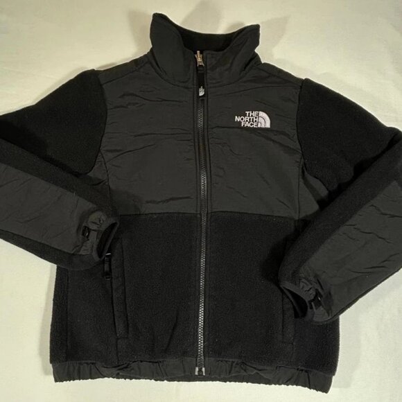 The North Face Jacket Girls Black Full Zip Fleece Polartec Outdoors Size 7/8 - Picture 1 of 7